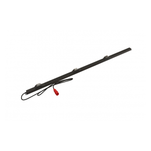 SHE-30IEC-6BIEC-3B-3PVR Блок розеток, вертикальный, 30 розеток IEC320 C13, 6 розеток IEC320 C19, 3 автоматических выключателя, кабель питания 3м (5х4.0мм2) с вилкой IEC 60309 32А (3P+N+E), 380В, корпус алюминий, черный Hyperline