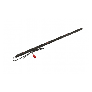 SHE-36IEC-6BIEC-AV-3PVR Блок розеток вертикальный, 36 розеток IEC320 C13, 6 розеток IEC320 C19, амперметр/вольтметр, кабель питания 3м (5х4.0мм2) с вилкой IEC 60309 16А (3P+N+E), 380В, 1915x44.5x44.5 мм (ДхШхВ), корпус алюминий, черный Hyperline