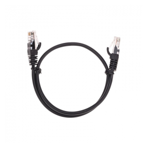 02-0102-05 Патч-корд U/UTP, CAT 5e, RJ45-RJ45, 26AWG, LSZH, черный, 0,5м REXANT