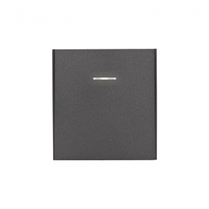 KR-78-0718-6 Выключатель STRONG 1 кл перекрестный (переключатель) с подсветкой 10А с/у графит KRANZ