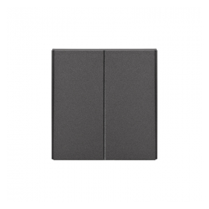 KR-78-0706-6 Выключатель STRONG 2 кл 10А с/у графит KRANZ