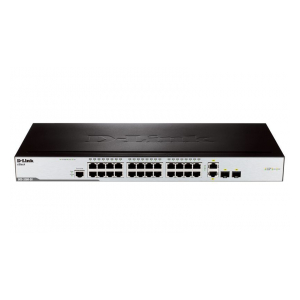 DES-3200-26 Управляемый коммутатор 2 уровня с 24 портами 10/100BASE-T + 2 комбо-портами 1000Base-T/SFP