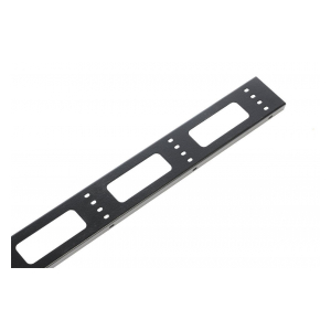 ВКО-СТК-49-9005 Органайзер кабельный вертикальный для стойки внешний с окнами, ширина 95мм 49U, цвет черный ЦМО