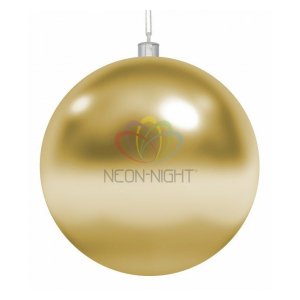 502-021 Елочная фигура "Шар", 30 см, цвет золотой Neon-Night