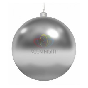 502-025 Елочная фигура "Шар", 30 см, цвет серебряный Neon-Night