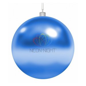 502-023 Елочная фигура "Шар", 30 см, цвет синий Neon-Night
