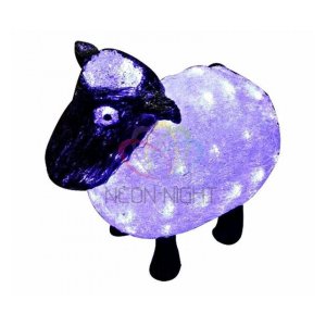513-401 Акриловая светодиодная фигура "Овца" 30см, 56 светодиодов, IP65, 24В Neon-Night