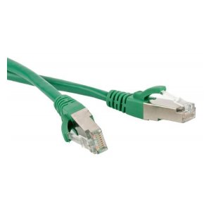 PC-LPM-STP-RJ45-RJ45-C5e-10M-LSZH-GN Патч-корд F/UTP, экранированный, Cat.5е, LSZH, 10 м, зеленый Hyperline