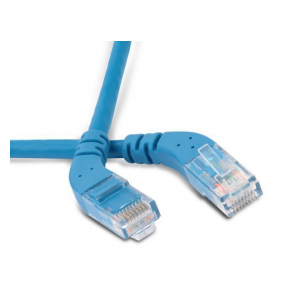 PC-APM-UTP-RJ45/R45-RJ45/R45-C6-1M-LSZH-BL Патч-корд U/UTP угловой, правый 45°-правый 45°, Cat.6, LSZH, 1 м, синий Hyperline