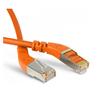 PC-APM-UTP-RJ45/L45-RJ45/L45-C6-2M-LSZH-OR Патч-корд U/UTP угловой, левый 45°-левый 45°, Cat.6, LSZH, 2 м, оранжевый Hyperline