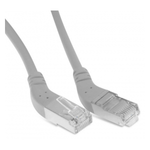 PC-APM-UTP-RJ45/L45-RJ45/L45-C6-5M-LSZH-GY Патч-корд U/UTP угловой, левый 45°-левый 45°, Cat.6, LSZH, 5 м, серый Hyperline