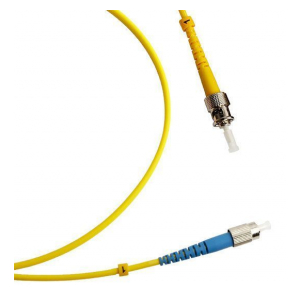 FC-S2-9-FC/UR-ST/UR-H-5M-LSZH-YL Патч-корд волоконно-оптический (шнур) SM 9/125 (OS2), FC/UPC-ST/UPC, 2.0 мм, simplex, LSZH, 5 м Hyperline