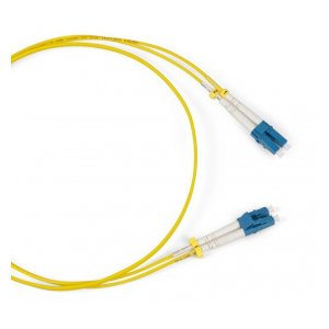 FC-D2-9-LC/UR-LC/UR-H-1M-LSZH-YL Патч-корд волоконно-оптический (шнур) SM 9/125 (OS2), LC/UPC-LC/UPC, duplex, LSZH, 1 м Hyperline