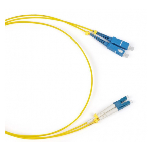 FC-D2-9-LC/UR-SC/UR-H-20M-LSZH-YL Патч-корд волоконно-оптический (шнур) SM 9/125 (OS2), LC/UPC-SC/UPC, 2.0 мм, duplex, LSZH, 20 м Hyperline
