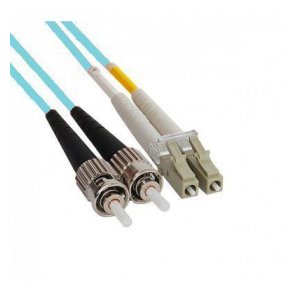FC-D2-503-LC/PR-ST/PR-H-2M-LSZH-AQ Патч-корд волоконно-оптический (шнур) MM 50/125(OM3), LC-ST, duplex, LSZH, 2 м Hyperline